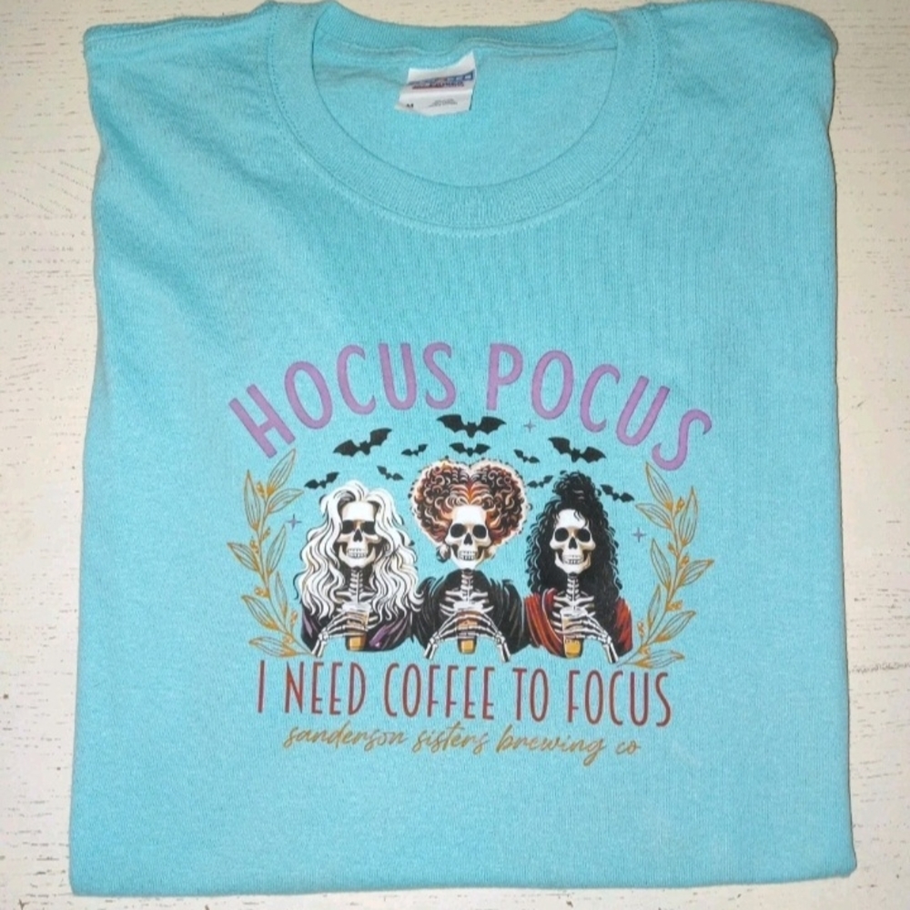 NEW! Hocus Pocus Sanderson Sisters Jerzees Women's Graphic T Shirt Sz Medium